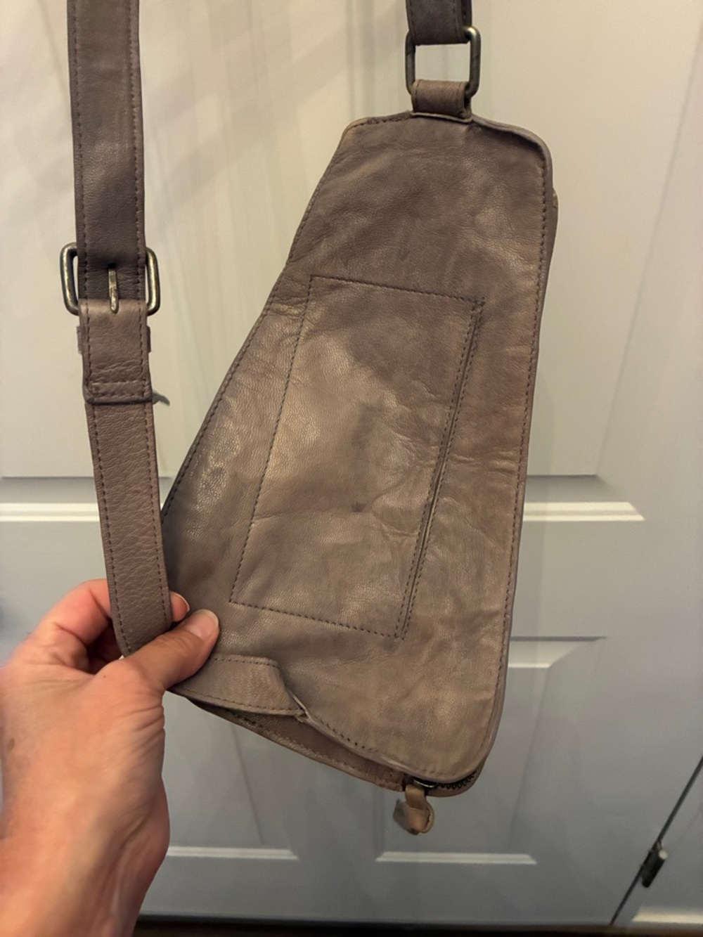 Free People Goat Leather Crossbody Sling Bag - Picture 3 of 12